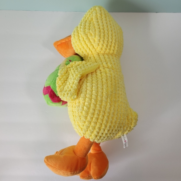 Patchwork Pet Chick with Easter Egg Premium Dog Toy Chenille Plush 2 in 1 Large - Picture 7 of 9